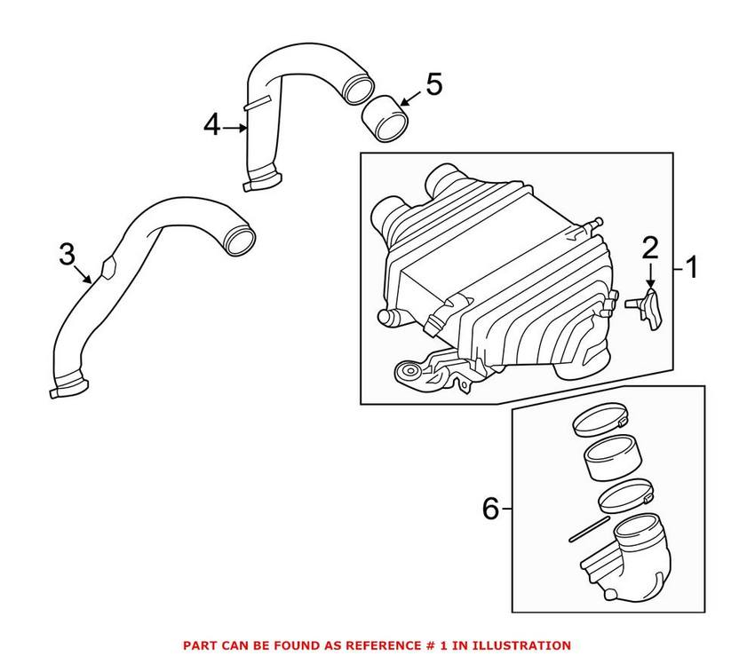 BMW Intercooler 17517846235